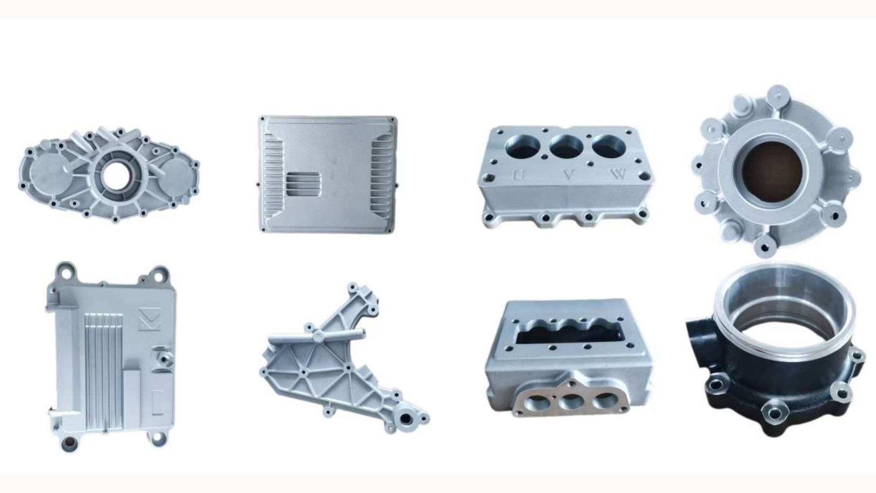 Electric drive, motor and transmission aluminum components