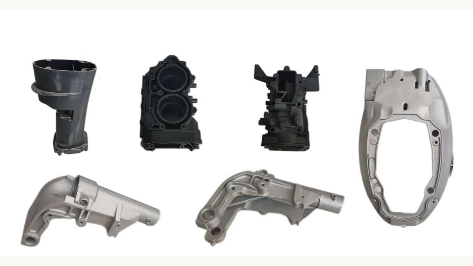Marine outboard engine casting components