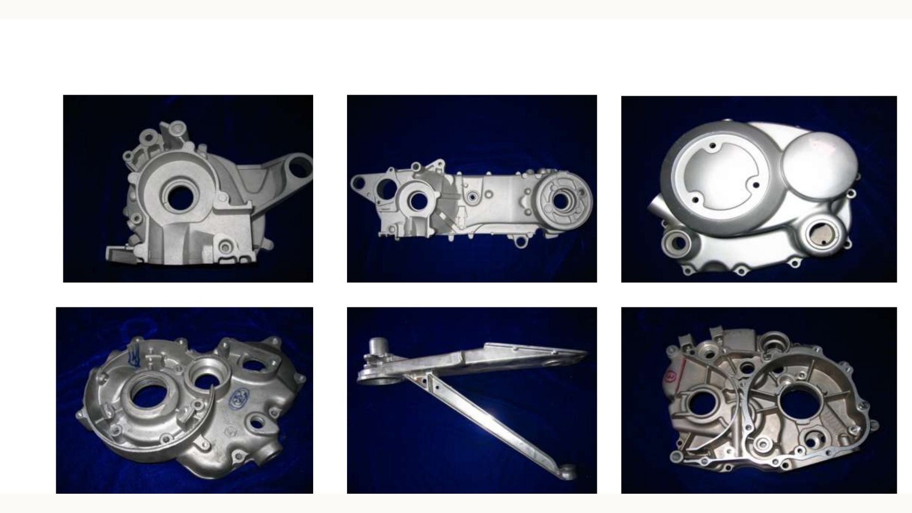 Motorcycle aluminum housings and structural components